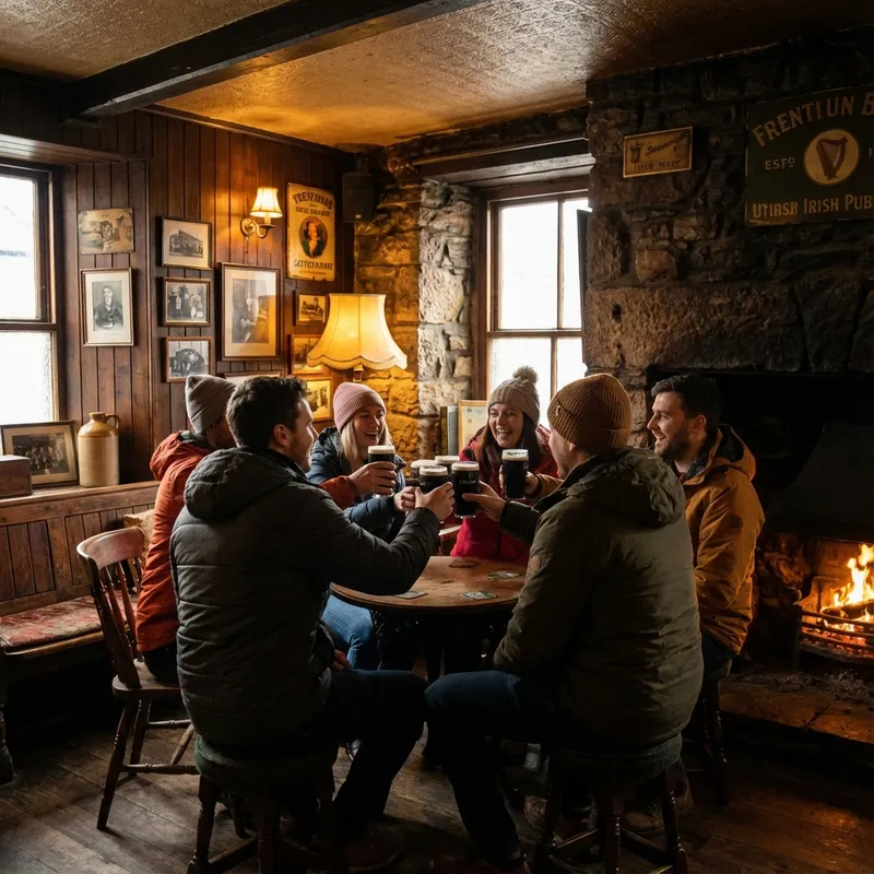 Friends enjoying drinks together